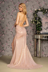 Long Formal Sequin Glitter Mermaid Prom Dress