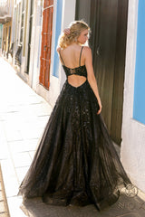 Nox Anabel H1350 Prom Sequin Formal Long Glitter Dress