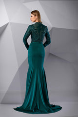 Modessa Couture M20207 Long Lace Beaded Formal Dress