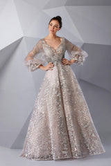 Modessa Couture M20237 Long A Line Formal Evening Dress