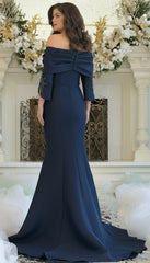 Marsoni MV1360 Long Formal Beaded Applique Evening Dress
