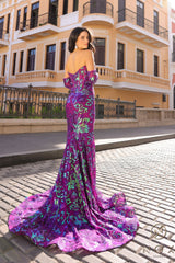 Nox Anabel R1268 Long Sequins Mermaid Prom Gown