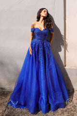Nox Anabel R1303P Long Fitted A Line Petite Prom Gown