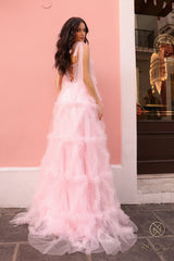 Nox Anabel T1340 Long Beaded Formal A Line Prom Gown