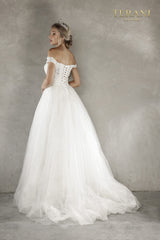 Terani Couture 2215P0034 Off Shoulder Wedding Dress