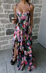Juliet Maxi Dress ~ Moonlit Garden Gala Taffeta