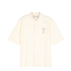 AMI Paris Ami De Coeur Knitted Patch Polo