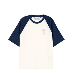 AMI Paris Ami De Coeur Knitted Patch T-Shirt