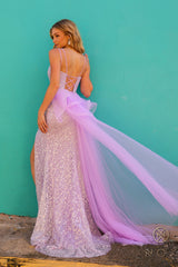 Nox Anabel Y1475 Long Fitted Formal Overskirt Prom Dress