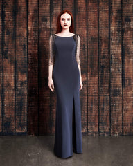Alexander by Daymor 861 Long Formal Beaded Cape Evening Dress