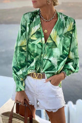The Cornelia Jungle Print Blouse