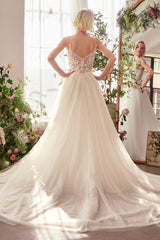 WL029 - Lace & Tulle Bridal Ball Gown - Andrea & Leo