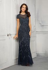 Sequin Long Formal Evening Dress MGNY 72426