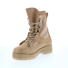 Belleville WP Steel Toe Combat Boot Made In USA Mens Brown Wide Boots