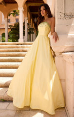 26417 - Ava Presley - Strapless Taffeta Ball Gown