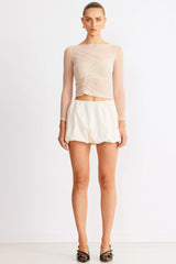 Freja Bubble Skirt - Chalk