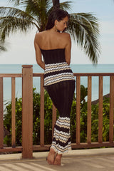 Coralina Maxi Skirt - Black/Sand