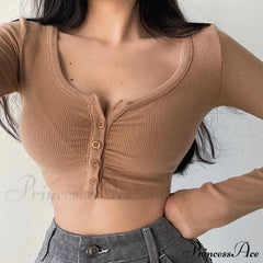 Cardigan V-neck Solid Arm Women's Long Slim Korean - Color