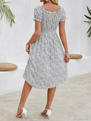 Casual Bohemian Beach Floral Dress