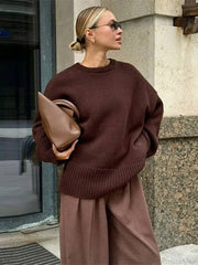 Casual Retro Long Sleeve Sweater
