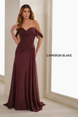 Cameron Blake CB904 Metallic Long Formal Evening Dress