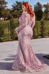 Long Glitter Prom Dress LaDivine CD989