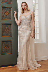 Long Fitted Evening Gown LaDivine CD990