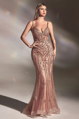 Long Fitted Prom Dress LaDivine CD992