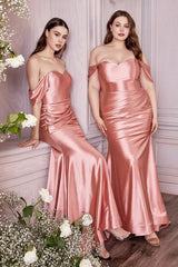 LaDivine CH163 Stretch Long Formal Prom Dress