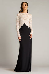 Tadashi Shoji CHK25159L Fitted Long Formal Evening Dress