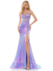 Colors 2848 Colors Long Spaghetti Strap Prom Dress