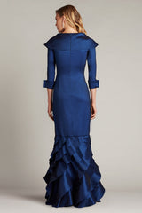 Tadashi Shoji CY25479L Formal Long Ruffle Evening Dress