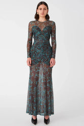 Misha Talitha Maxi Dress - Vintage Chintz Print Jade