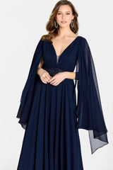 Cameron Blake CB756 Long Formal Mother of the Bride A Line Dress