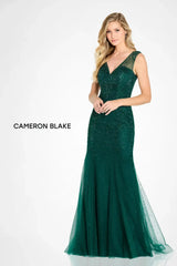 Cameron Blake CB754 Glitter Long Formal Mother of the Bride Dress