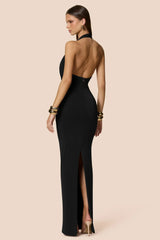 Nookie Portia Halter Maxi Dress - Black