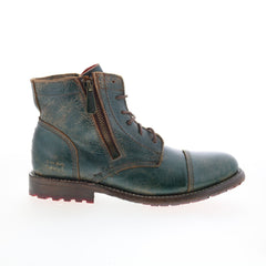 Bed Stu Bonnie II F321155 Womens Green Leather Lace Up Casual Dress Boots