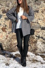 Twill Knit Striped Cardigan