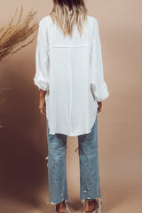 Elegant Slim Long Sleeve White Shirt
