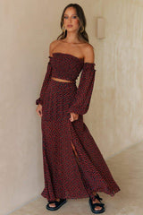Hartley Maxi Skirt - Black Floral