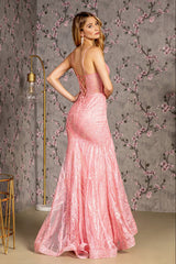 Long Fitted Formal Mermaid Prom Gown