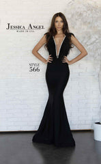 Jessica Angel Long Formal Mermaid Gown 566