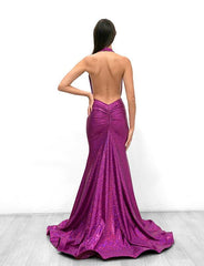 Jessica Angel Long Halter Formal Prom Dress 912