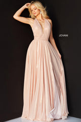Jovani 07247 Halter Long Formal Evening Dress