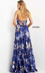 Jovani 08577 Halter Long Prom Gown