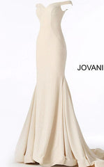Jovani 55187 Long Off Shoulder Prom Dress