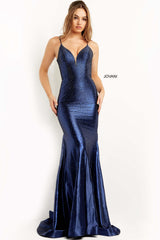 Jovani 08157 Spaghetti Strap Long Dress