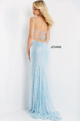 Jovani 07407 Spaghetti Strap Long Formal Prom Dress