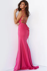 Jovani 07402 Spaghetti Strap Long Prom Gown