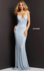 Jovani 08139 Spaghetti Strap Long Prom Dress